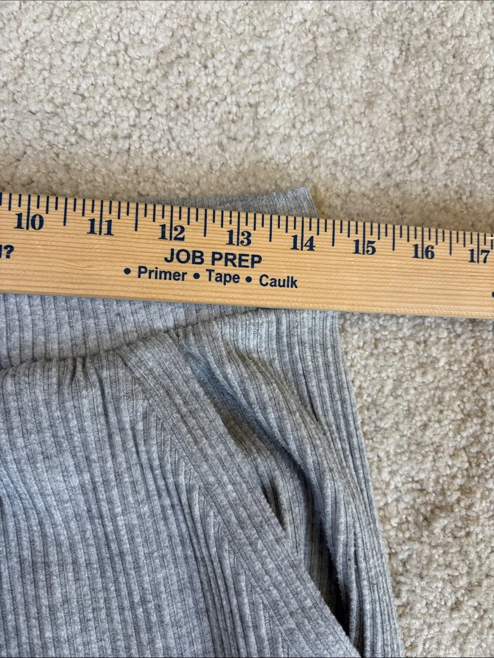 Alo Yoga Muse Sweatpants Ribbed Knit Jogger Pants Heather Gray Women’s Medium